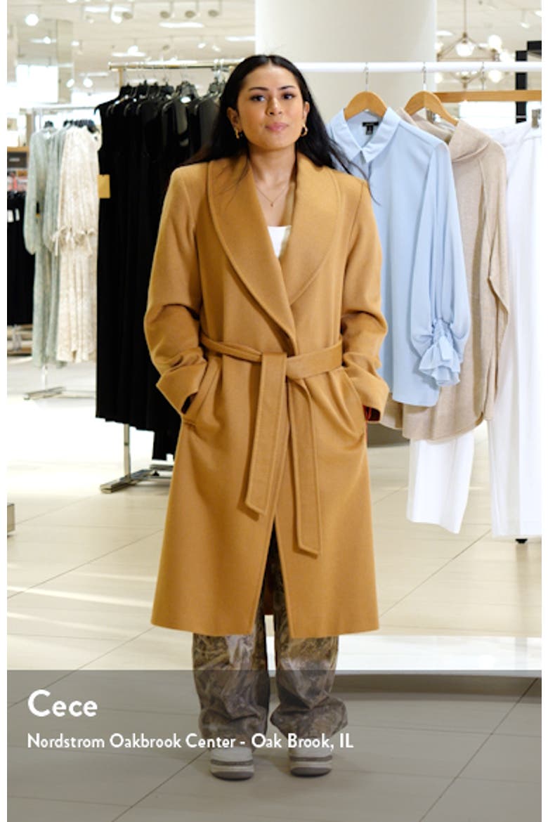 Pickstitch Cashmere Wrap Coat video
