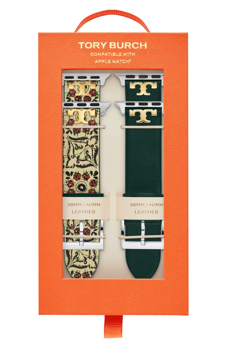 Tory Burch Bands for Apple<sup>®</sup> Watch Gift Set, 38mm/40mm, Alternate, color, 