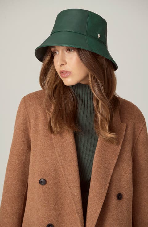 Carmela Leather Bucket Hat