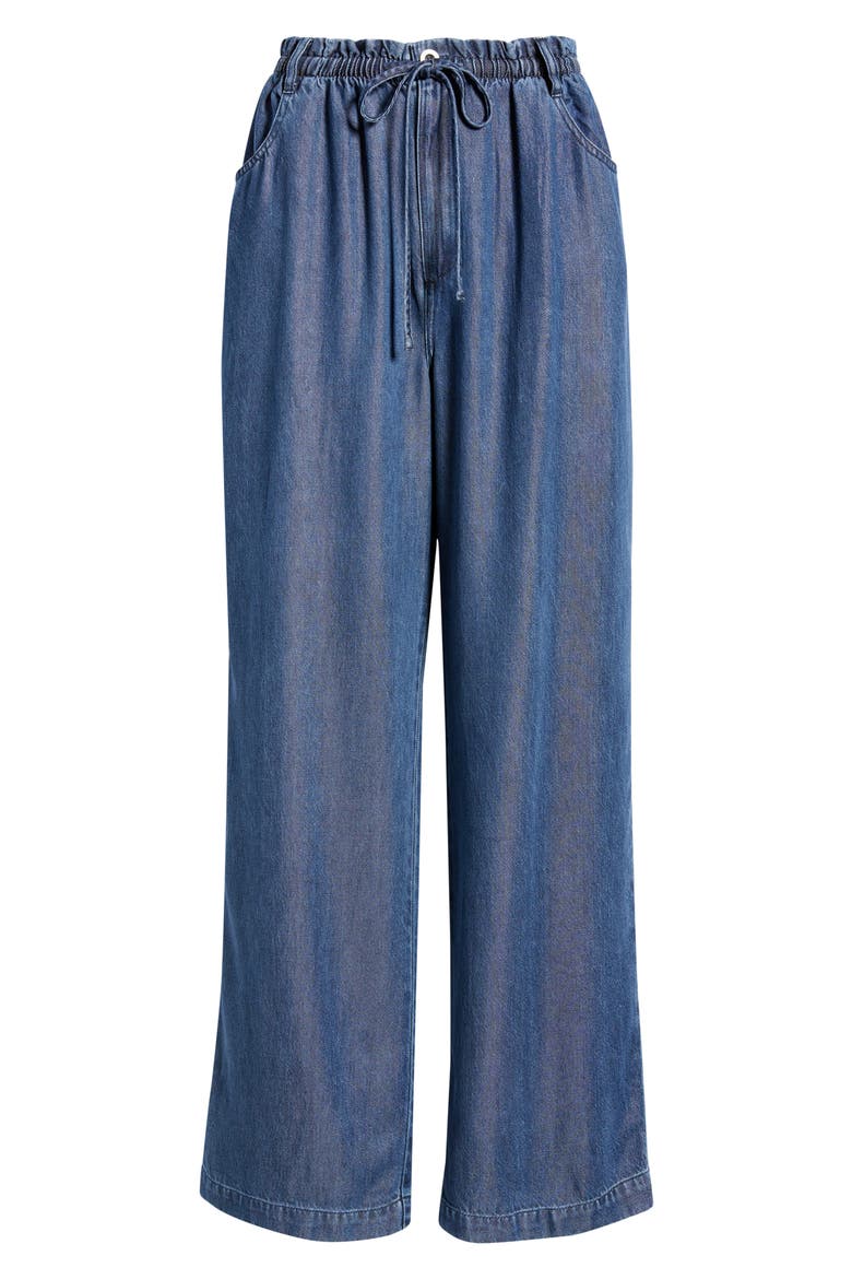 Wide Leg Crop Denim Pants, Alternate, color, HORIZON WASH