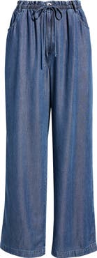 Cloth & Stone Wide Leg Crop Denim Pants