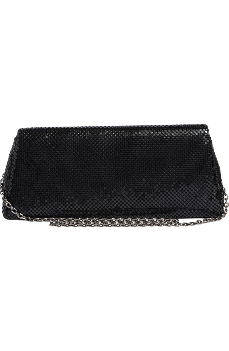 Whiting & Davis Romy Clutch, Alternate, color, Black