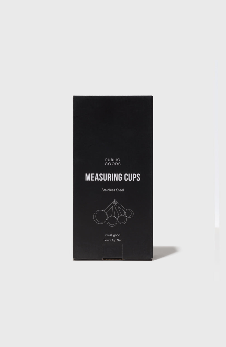 PUBLIC GOODS Measuring Cups Set, Alternate, color, Stainless Steel