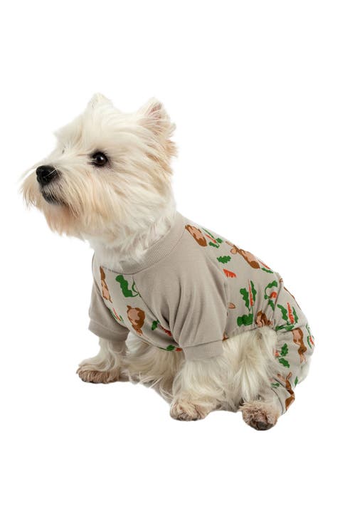 Dog Cotton Easter Matching Family Holiday Pajamas, Bunny Prints