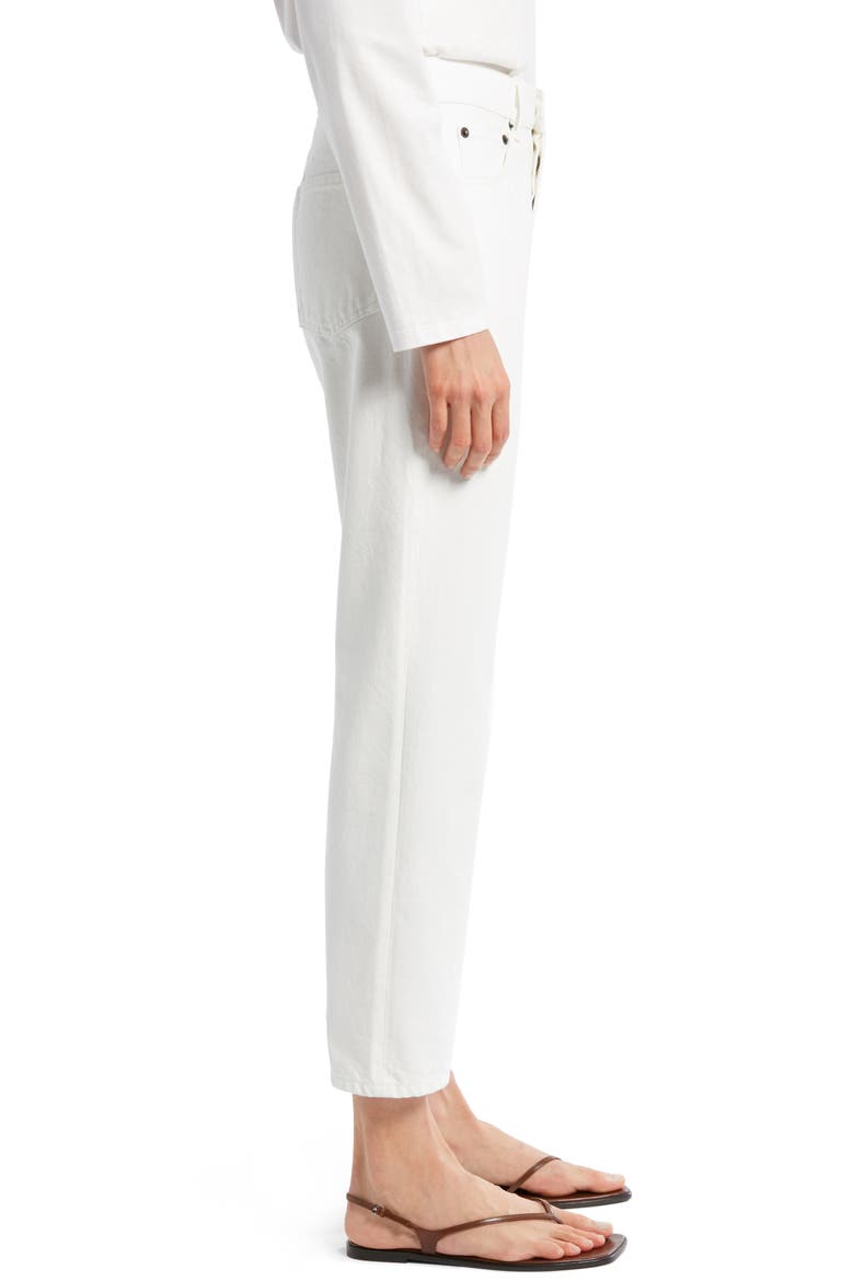 Lesley Straight Crop Jeans, Alternate, color, WHITE