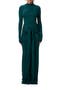 Tie Front Long Sleeve Maxi Dress