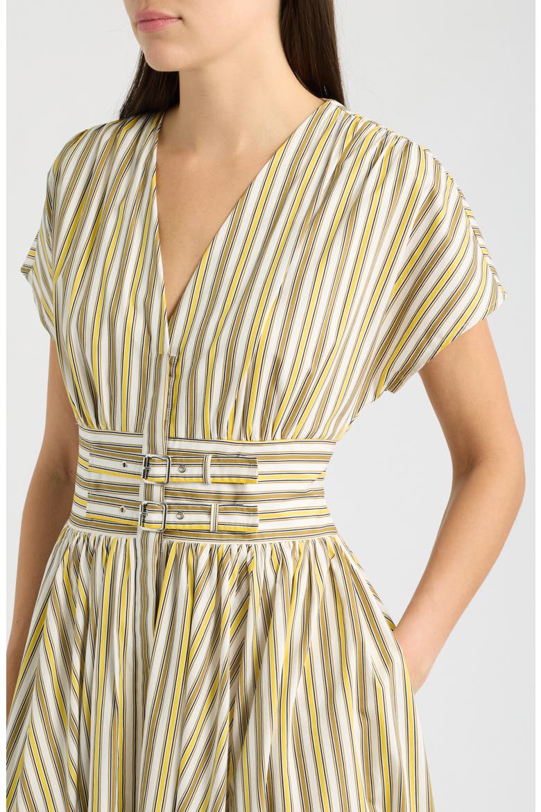 The Julianne Belted Maxi Dress, Alternate, color, BRIGHT WHITE/ULTRA WHITE