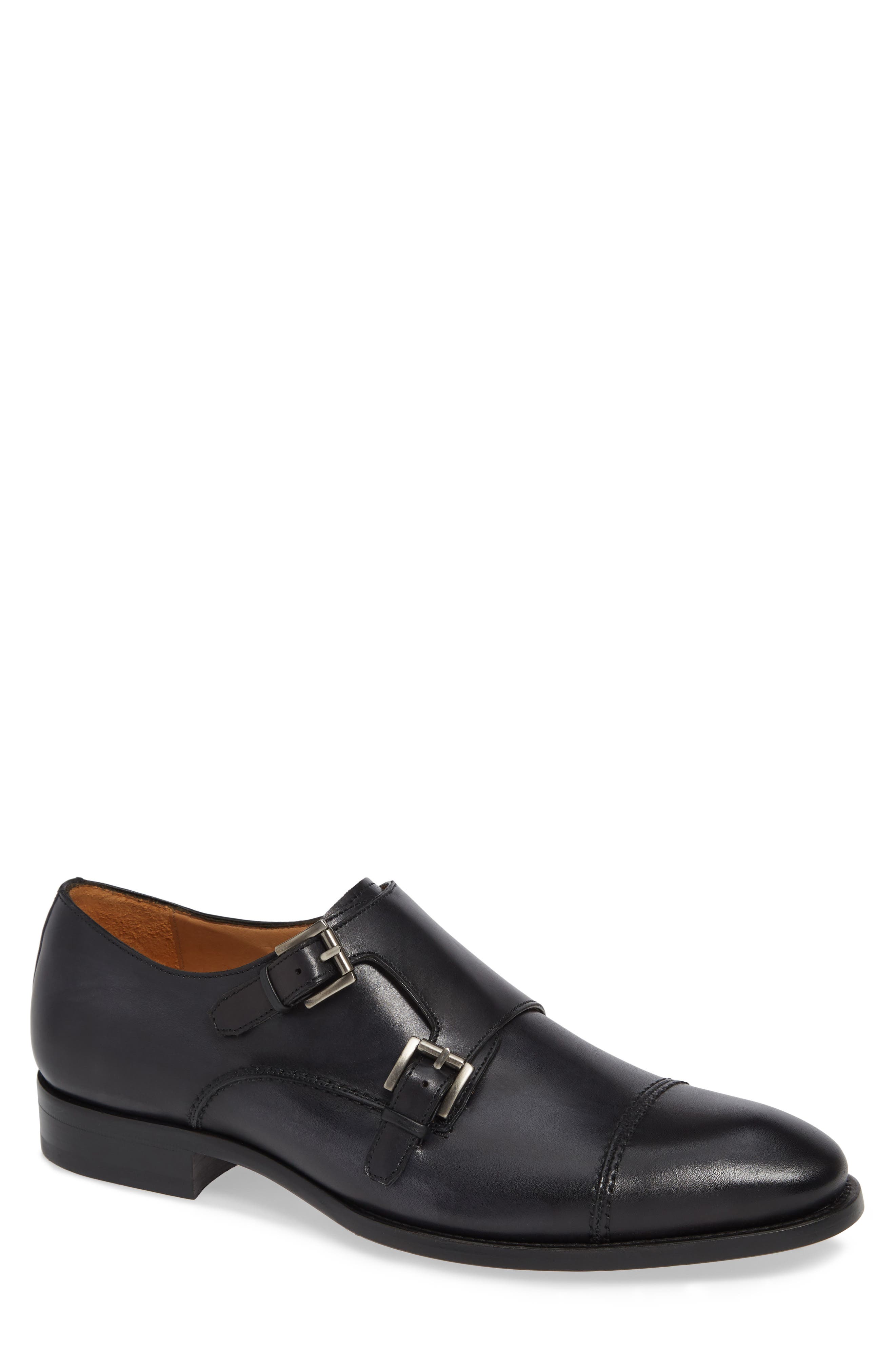 Mezlan Acosta Double Strap Cap Toe Monk Shoe, Main, color, 