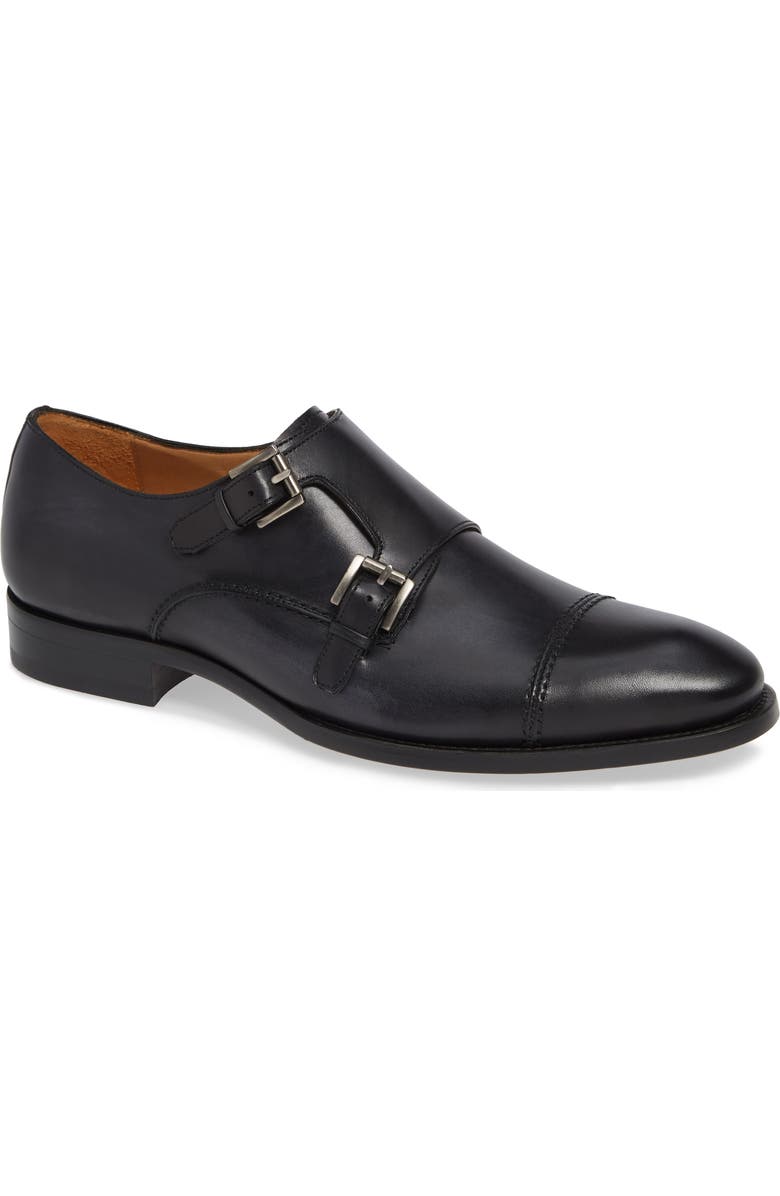 Mezlan Acosta Double Strap Cap Toe Monk Shoe, Main, color,