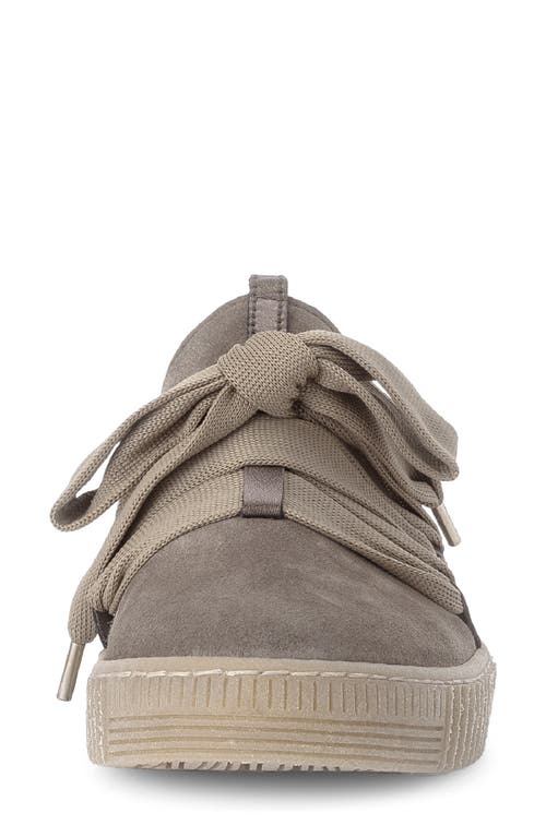 Gabor Leather Platform Sneaker In Gray
