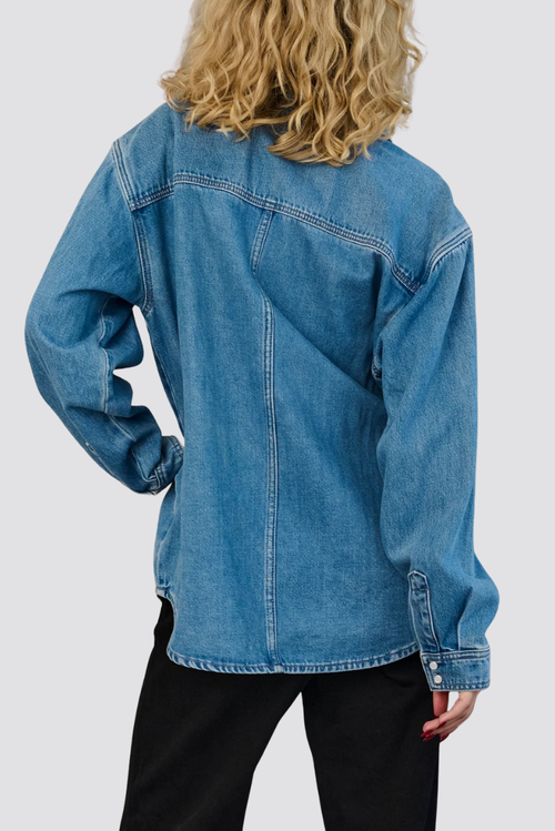 Tt Studios Usher Denim Shirt In Blue