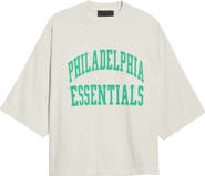 Fear of God Essentials Philadelphia Eagles Merch Oversize Cotton Graphic T-Shirt