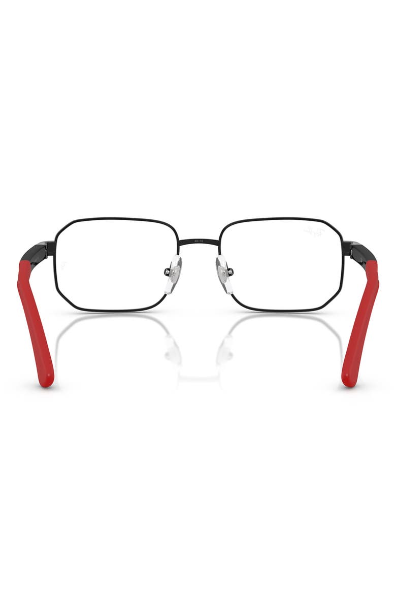 Ray-Ban Kids' 48mm Irregular Optical Glasses, Alternate, color, Black