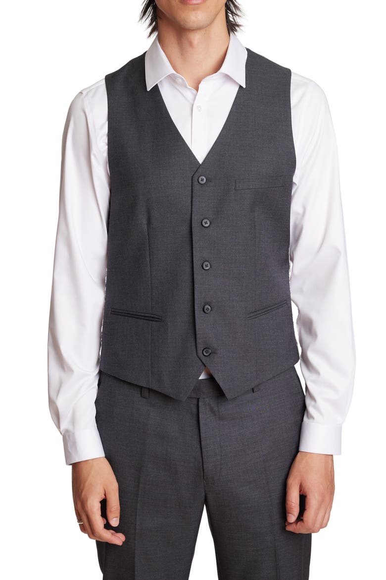 Eaton Modern Fit Vest, Main, color, CHARCOAL SHARK