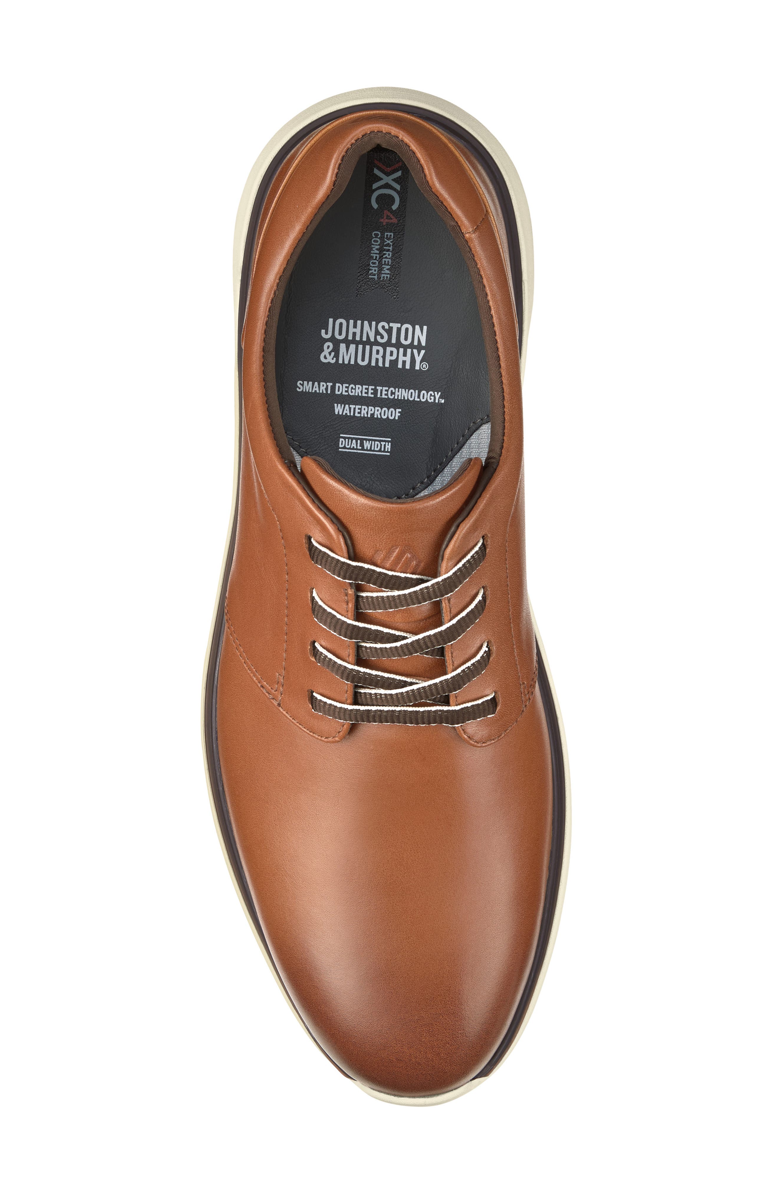 XC4® Prentiss Waterproof Plain Toe Derby, Alternate, color, TAN FULL GRAIN