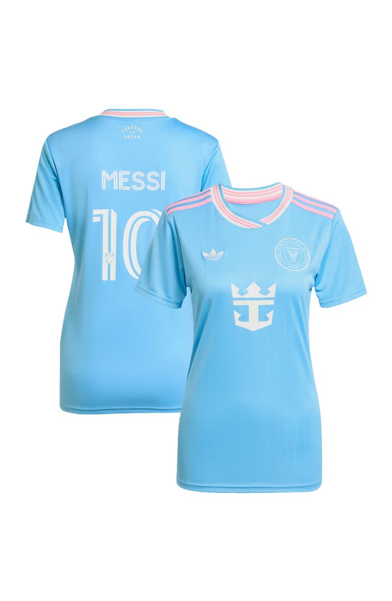 adidas Originals Women's adidas Originals Lionel Messi Blue Inter Miami CF 2025 Third Replica Player Jersey, Main, color, Blue