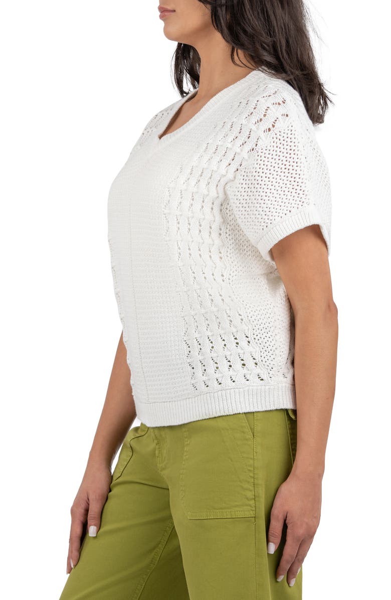 KUT from the Kloth Tilda Open Stitch Organic Cotton Pullover, Alternate, color, 