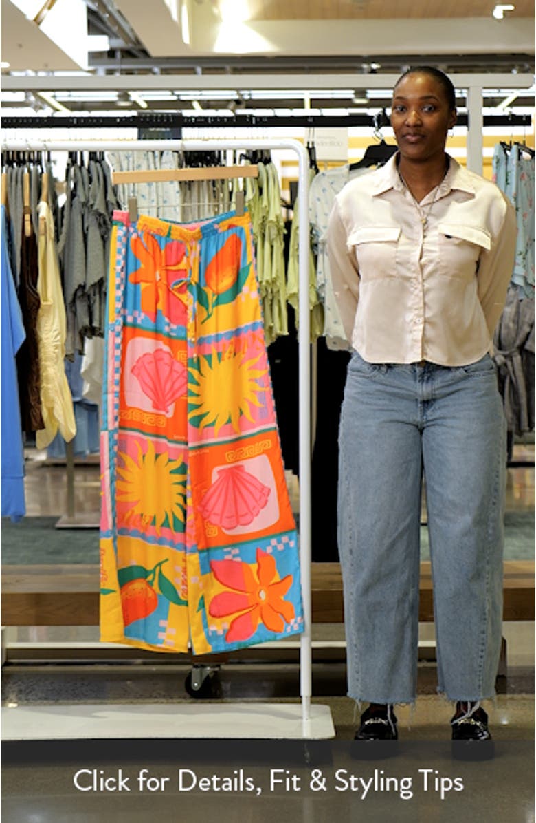 Drawstring Cover-Up Resort Pants, sales video thumbnail