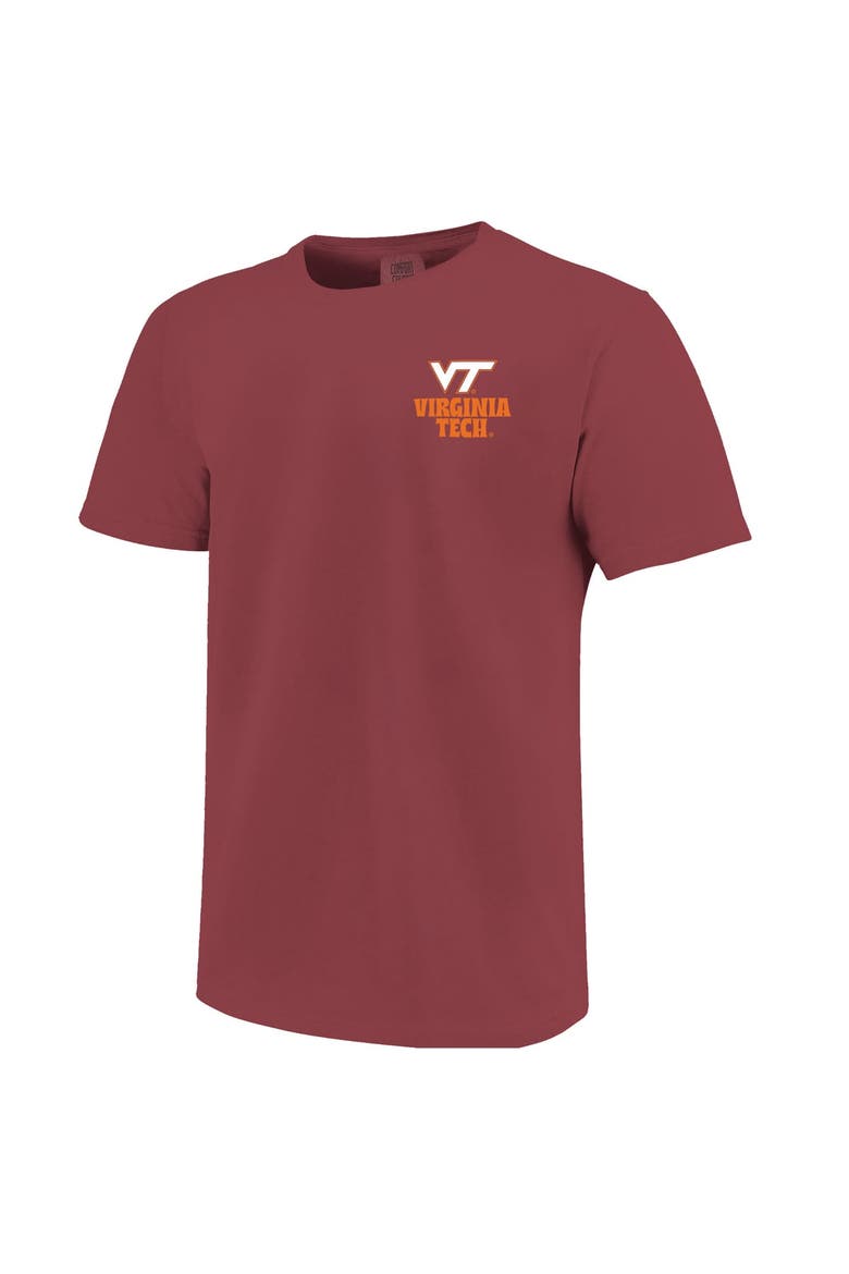 Men's  Maroon Virginia Tech Hokies Comfort Colors Thick Lined Landscape T-Shirt, Alternate, color, Maroon