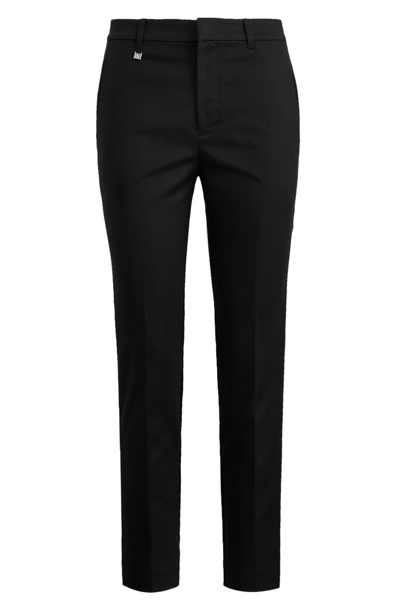 Lauren Ralph Lauren Double Faced Stretch Cotton Pants, Alternate, color, Polo Black