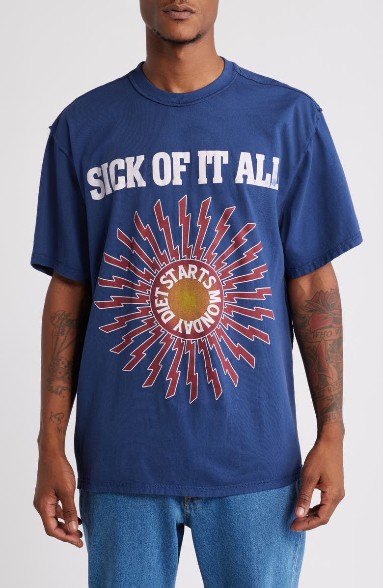 DIET STARTS MONDAY Sick of it All Graphic T-Shirt, Main, color, 