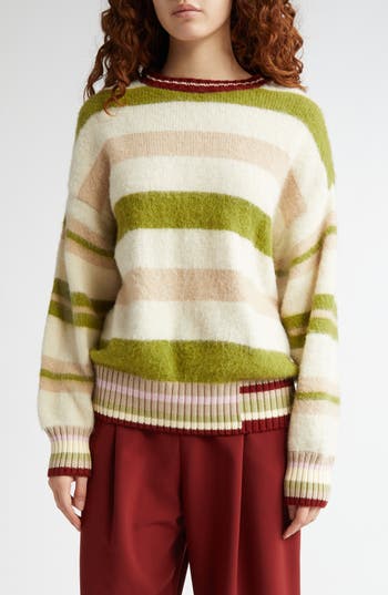 STINE GOYA STINE GOYA STRIPE CREW NECK SWEATER 