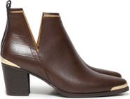 Belle & Bloom Austin Croc Embossed Ankle Boot
