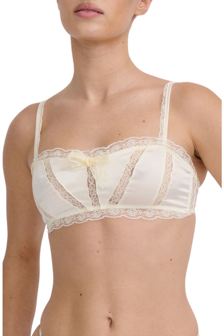 Lana Lace Trim Bralette, Main, color, BUTTERCREAM