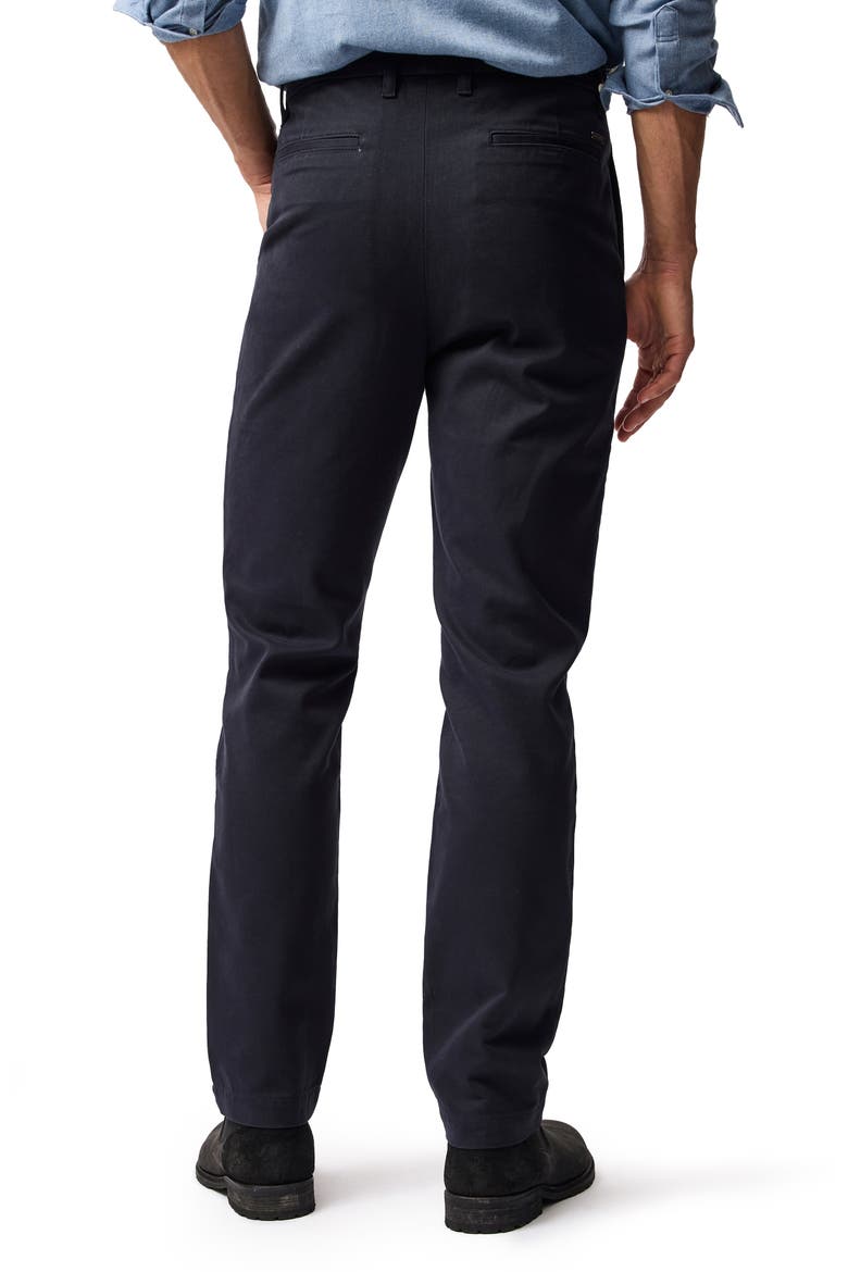 Fielding Pleated Tapered Cotton Twill Chinos, Alternate, color, NAVY