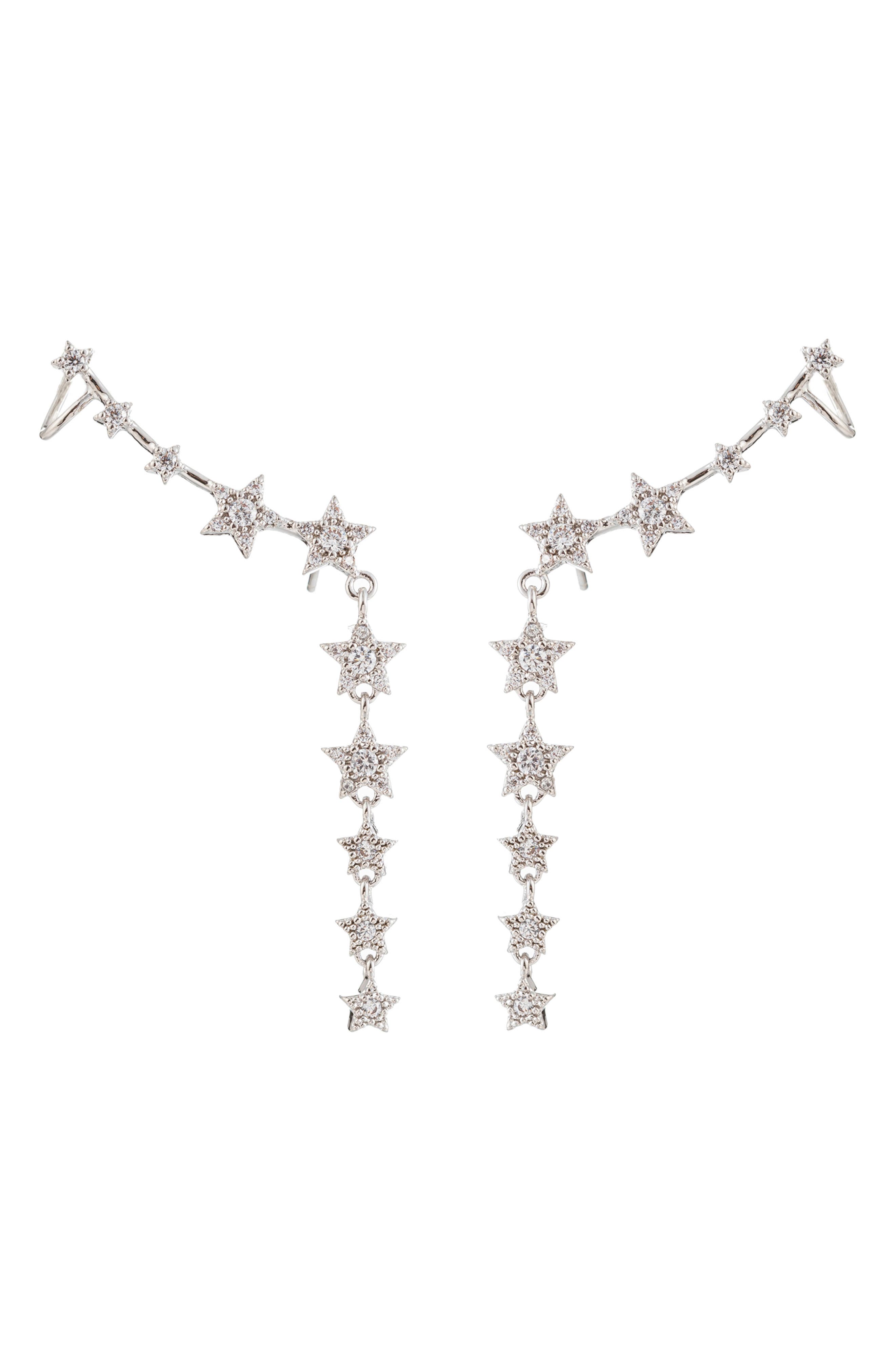 EYE CANDY LOS ANGELES Suzi Cubic Zirconia Ear Crawlers