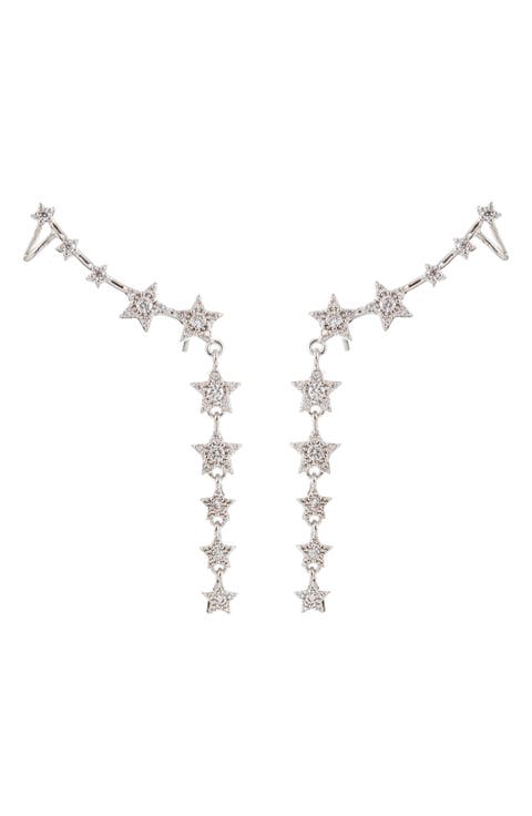 Suzi Cubic Zirconia Ear Crawlers