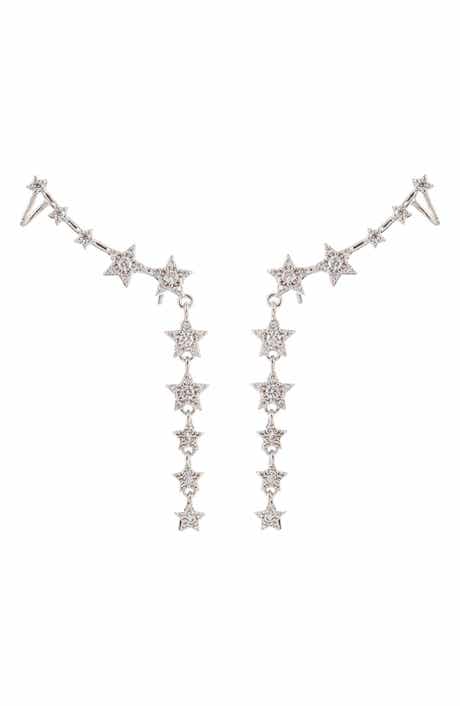 EYE CANDY LOS ANGELES Suzi Cubic Zirconia Ear Crawlers