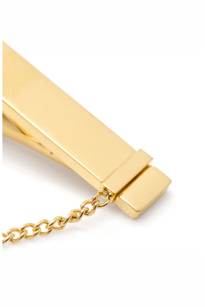 Chain Tie Clip, Alternate, color, GOLD