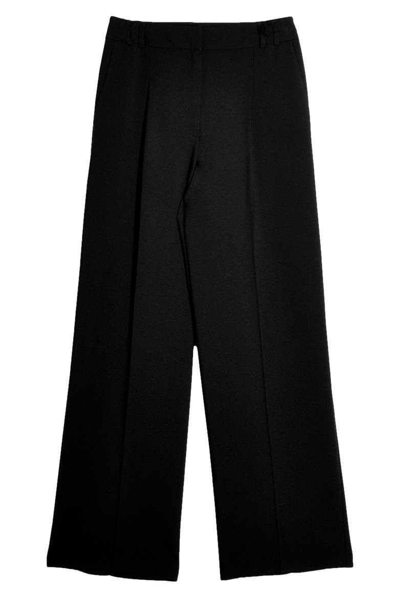 Wide Leg Trousers, Alternate, color, BLACK