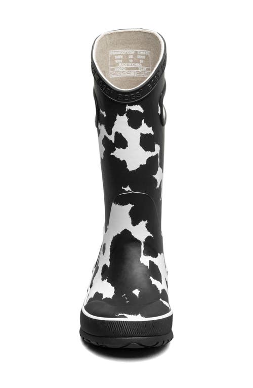 Bogs Kids' Cow Print Rain Boot In Animal Print