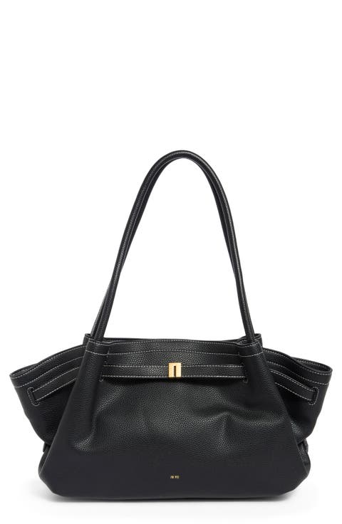 Hana Wide Faux Leather Tote