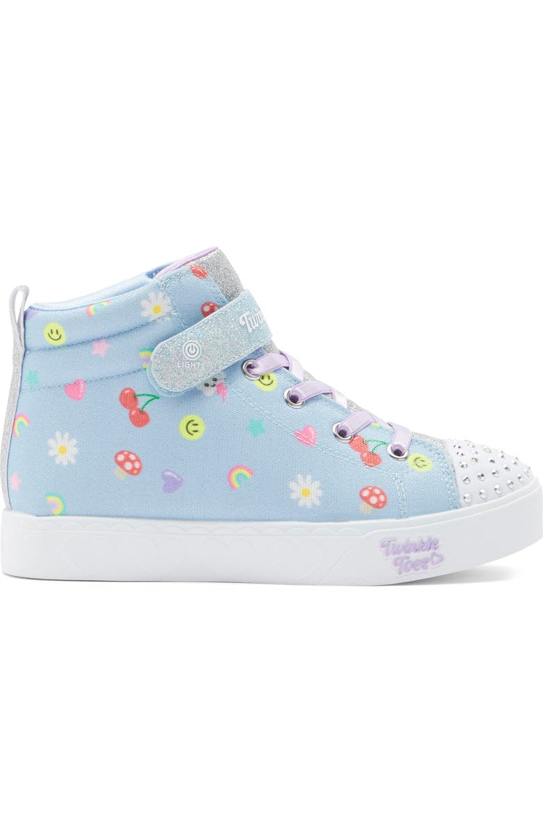 SKECHERS Kids' Heart Steps Twinkle Toes Sneaker, Alternate, color, Blue