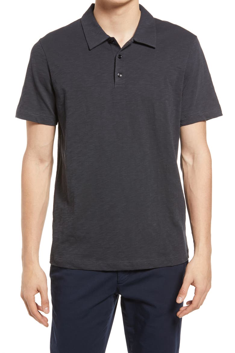 Bron C Cosmos Slub Polo, Main, color, BASALT