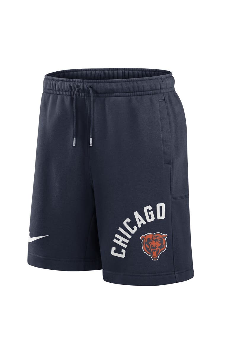 Nike Men's Nike Navy Chicago Bears Arched Kicker Shorts, Alternate, color, Navy