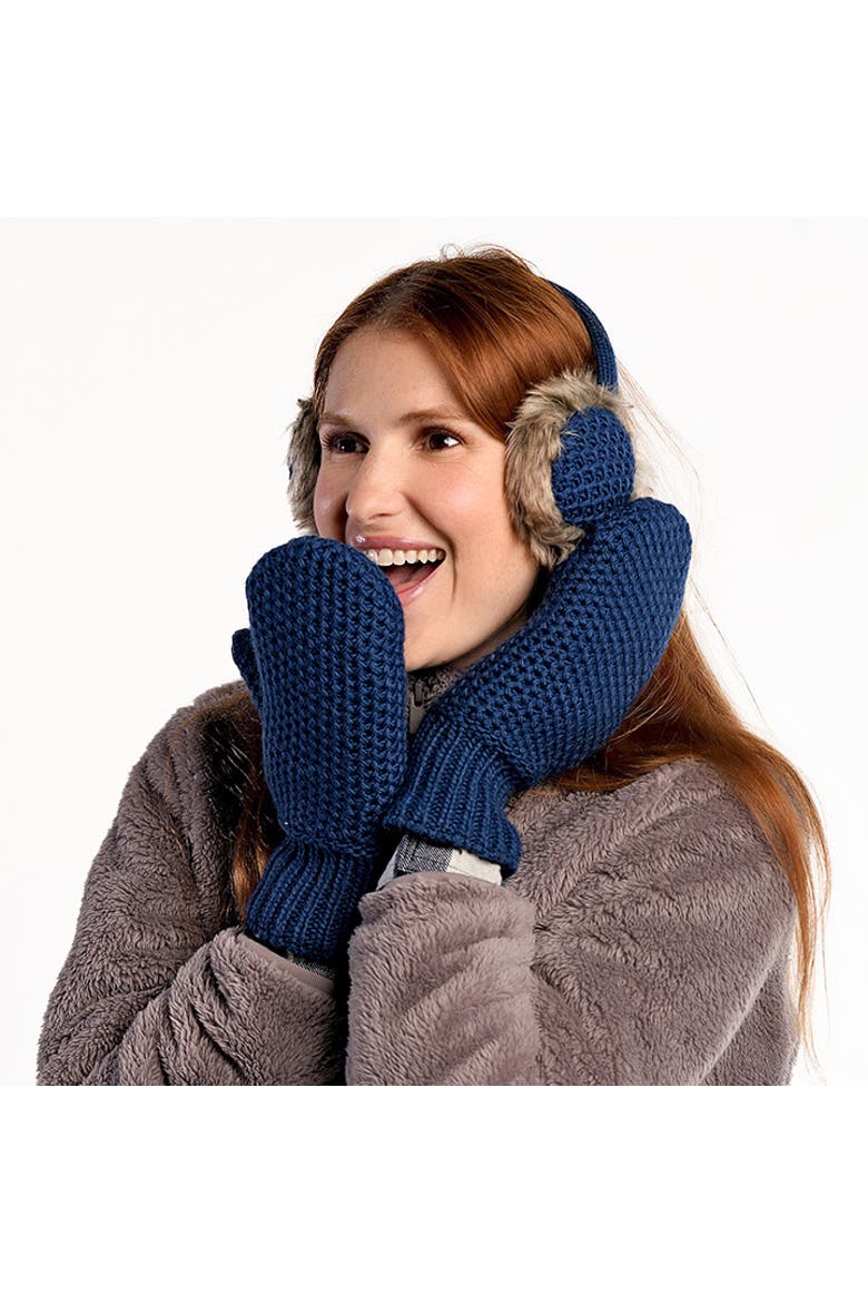 Kent Mittens, Alternate, color, Teal