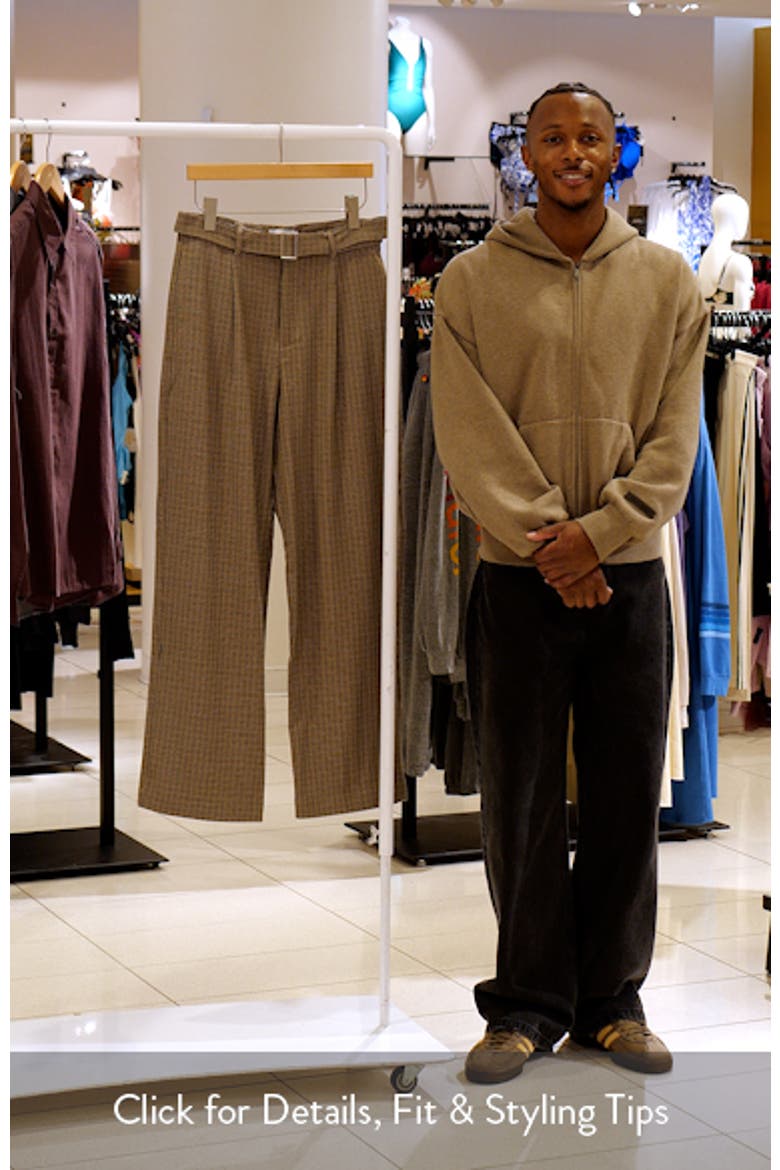 Belted Houndstooth Pants video