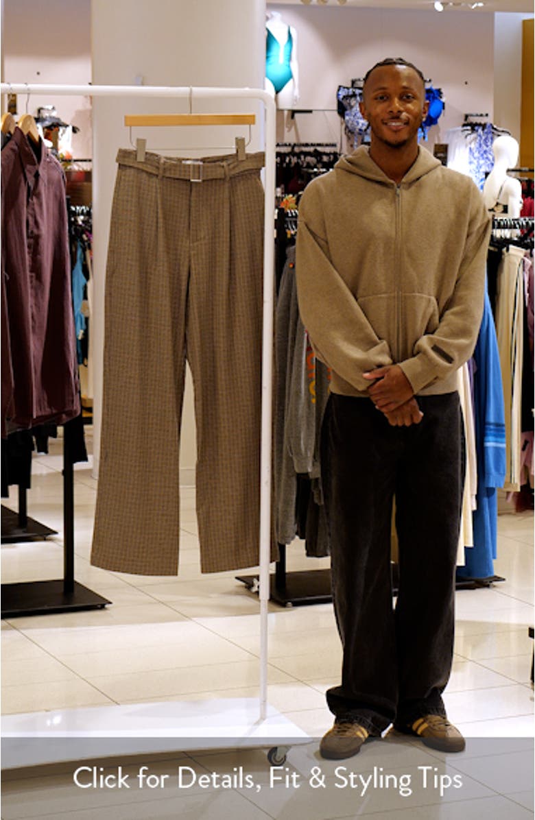 Belted Houndstooth Pants, sales video thumbnail