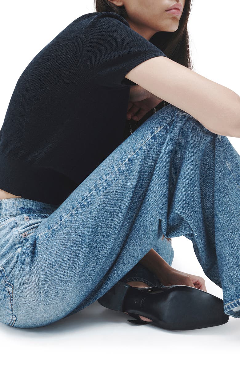 rag & bone rb Miramar Sofie High Waist Cotton Terry Sweatpant Jeans, Alternate, color, Antonia