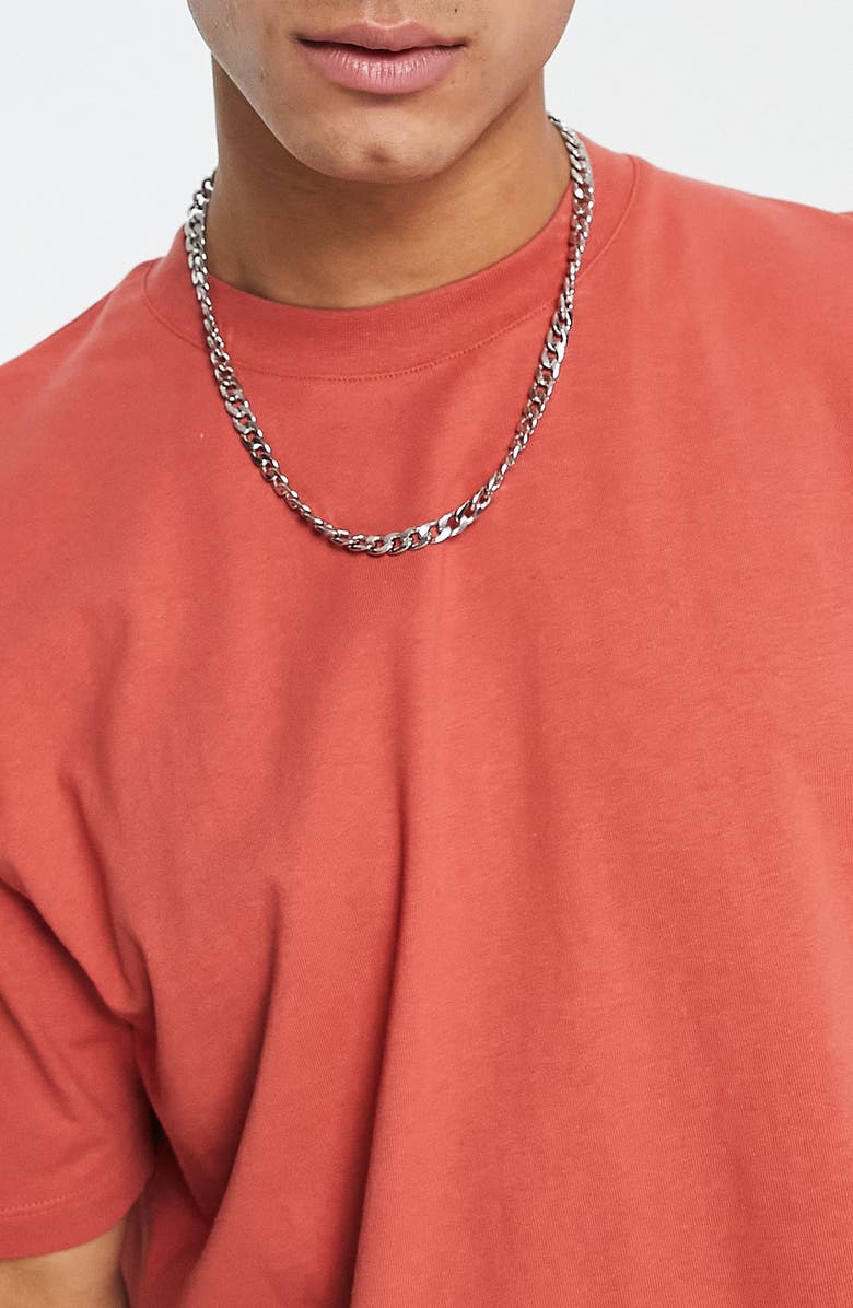 Topman Oversize Solid Cotton T-Shirt, Alternate, color,