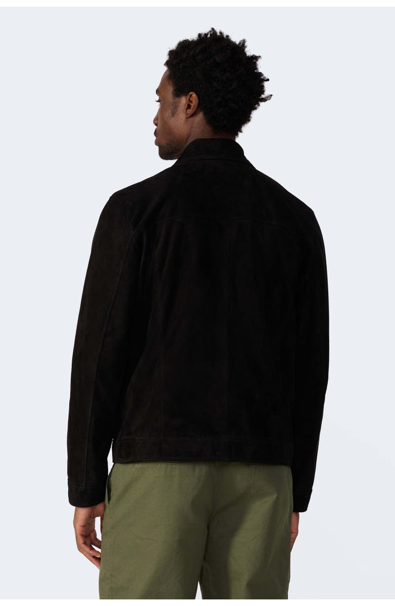Furniq UK Ollie Suede Jacket, Alternate, color, Black
