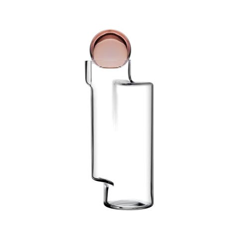 Juno Carafe Apricot Top Clear Bottom