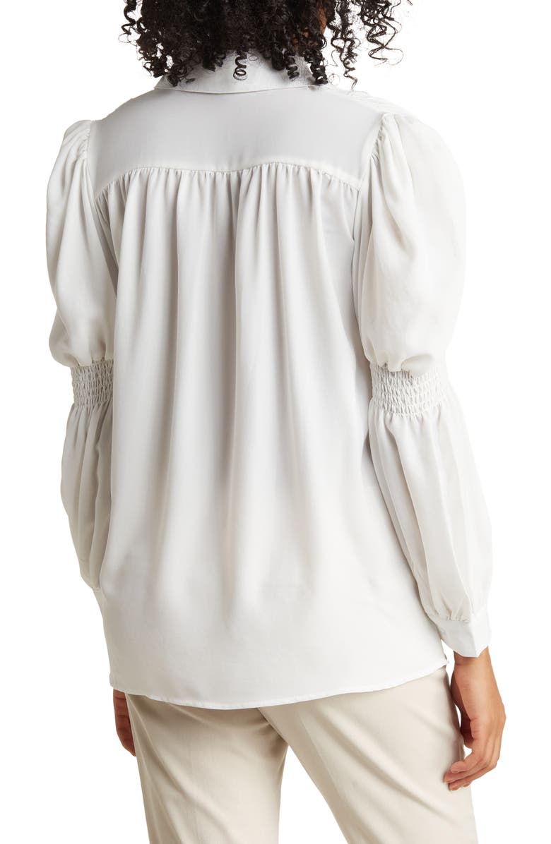 PATRIZIA LUCA Smocked Blouse, Alternate, color,