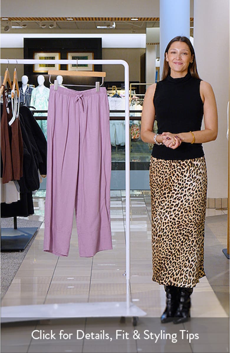 Deep Cuff Linen Blend Pants, sales video thumbnail