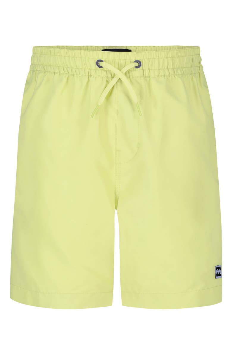 Billabong Kids' All Day Layback Swim Trunks, Main, color, Daiquiri Green