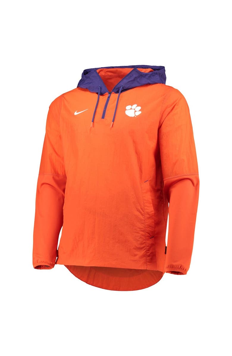 Nike Men's Nike Orange/Purple Clemson Tigers Player Quarter-Zip Jacket, Alternate, color, 